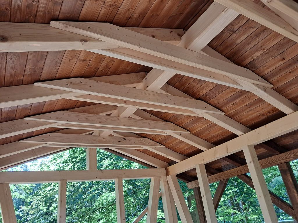 Dach-des-Unterstands